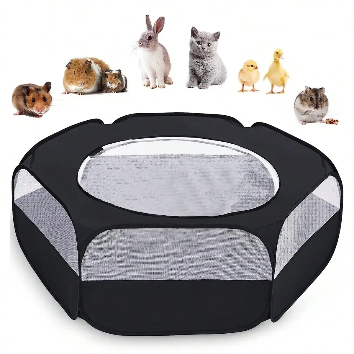 

Foldable Pet Playpen Indoor Outdoor Enclosure Tent Portable Exercise Play Fence