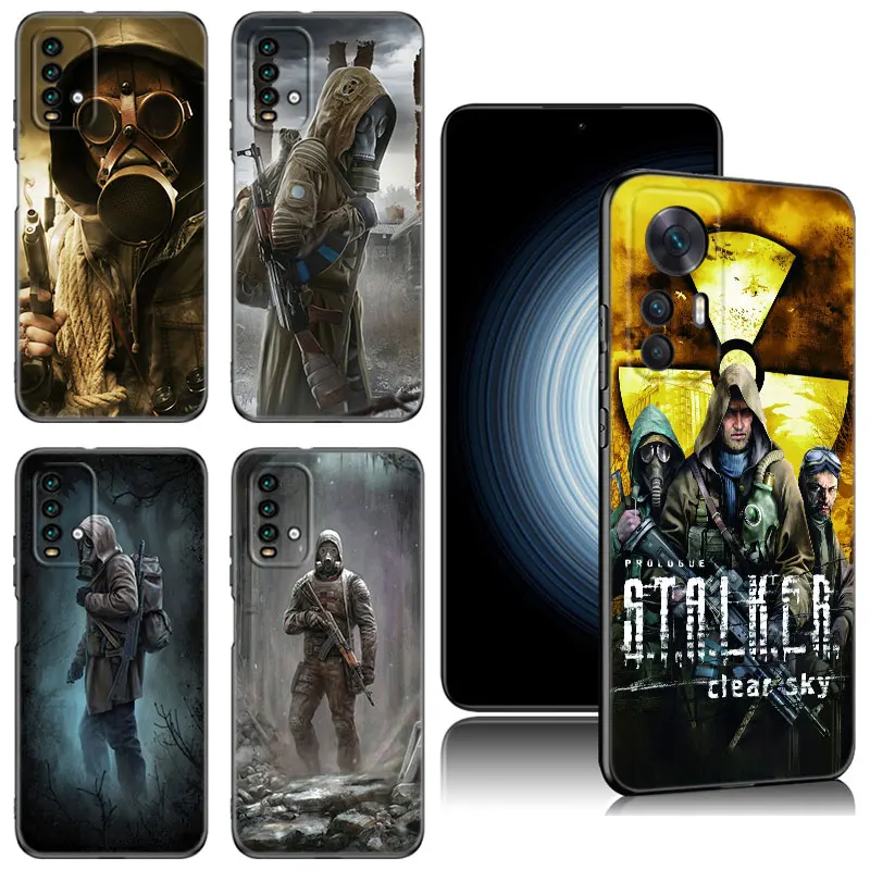 Stalker Clear Sky Black Case For Xiaomi Redmi 11 Prime 11A 12C 13C A1 A2 Plus A3 12 4G 10 13R 5G 9A 10A 9C 10C 9i 12R Note 9T