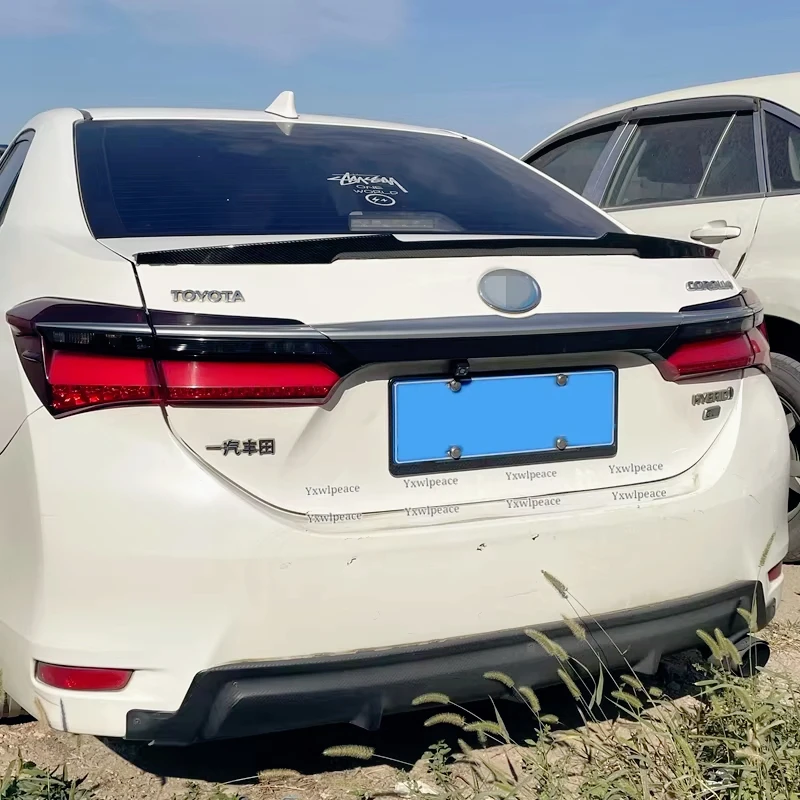 

For Toyota Corolla 2014 2015 2016 2017 2018 ABS Plastic Unpainted Color M4 Style Rear Trunk Lid Spoiler Body Kit Accessories