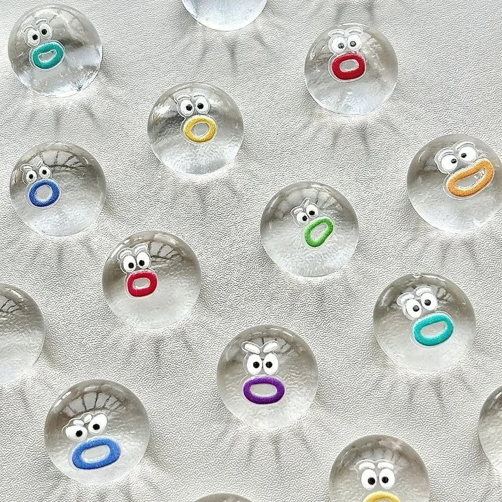 10pcs Squishy Mini Transparent Expression  Stress Relief Toy Sensory Fidget Toys for Kids Adults Anxiety Relaxation Squeeze Gift