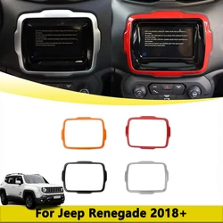 GPS Navigation Decorative Frame for Jeep Renegade 2018-2024 Car Interior Accessories Control Panel Decoration Cover Trim