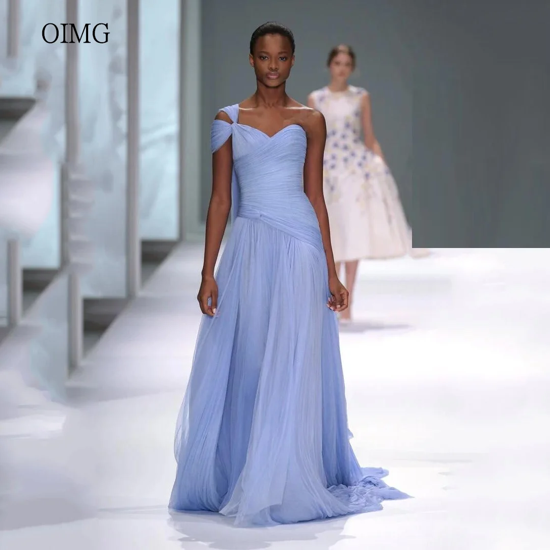 

OIMG современное платье трапециевидной формы на одно плечо для выпускного вечера вечернее платье с открытой спиной длиной до пола, вечернее платье, платья de festa по индивидуальному заказу