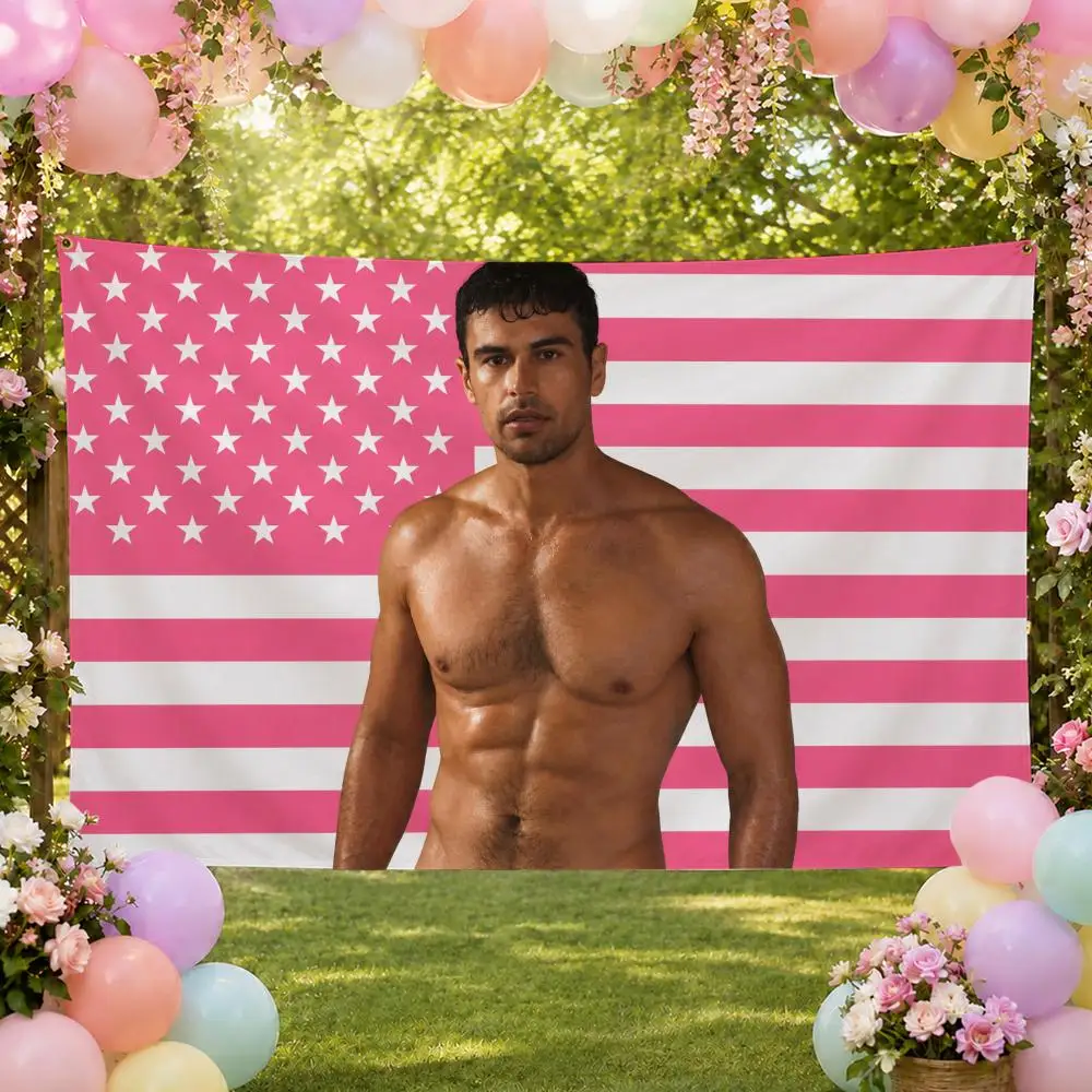 Celebrity Talent Actor T-Theo James Flags Fan Banner Tapestry Wall Hanging Garage BarDorm Camp Party Outdoor Home Decor Gift