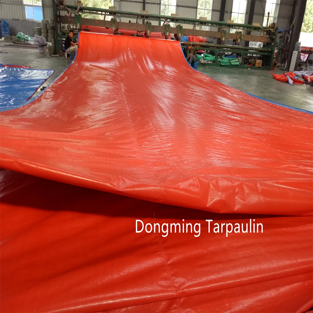 2024 Factory Hot Selling PE Tarpaulin Sheet Waterproof Heavy Duty Poly Tarp Cover Woven Technique for Bags and Cars