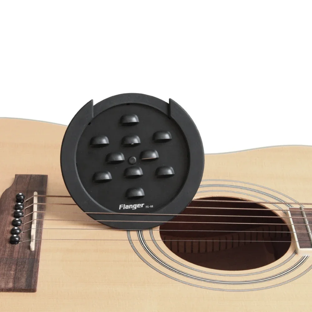 Flanger FS-08 Guitar Sound Hole Cover 100mm Acoustic Folk Guitar Black Soundhole Cover String Instrument Guitar Parts Accessory