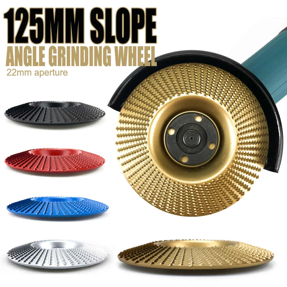 125mm Plane Bevel Angle Grinding Wheel Woods Polishing Wheel Wood Carving Sanding Tool Abrasive Disc Tools for Angle Grinder