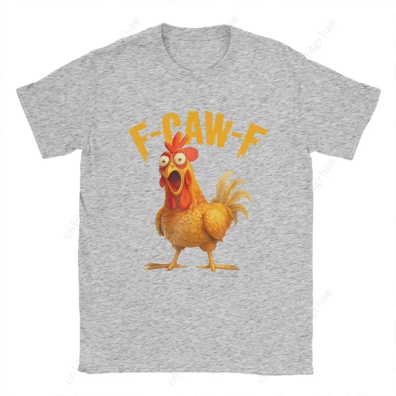 Divertente F Caw F Chicken FCAWF Pollo T-shirt da uomo Divertente 100% cotone Tee Shirt Girocollo Manica corta T-shirt Idea regalo Abbigliamento