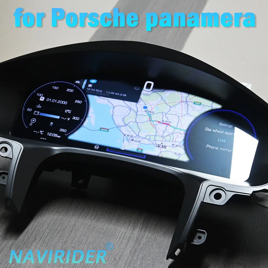 12.3inch For Porsche Panamera 2010-2016 Car LCD Digital Cluster Panel With Carplay Cockpit Dashboard Screen Instrument Diesel