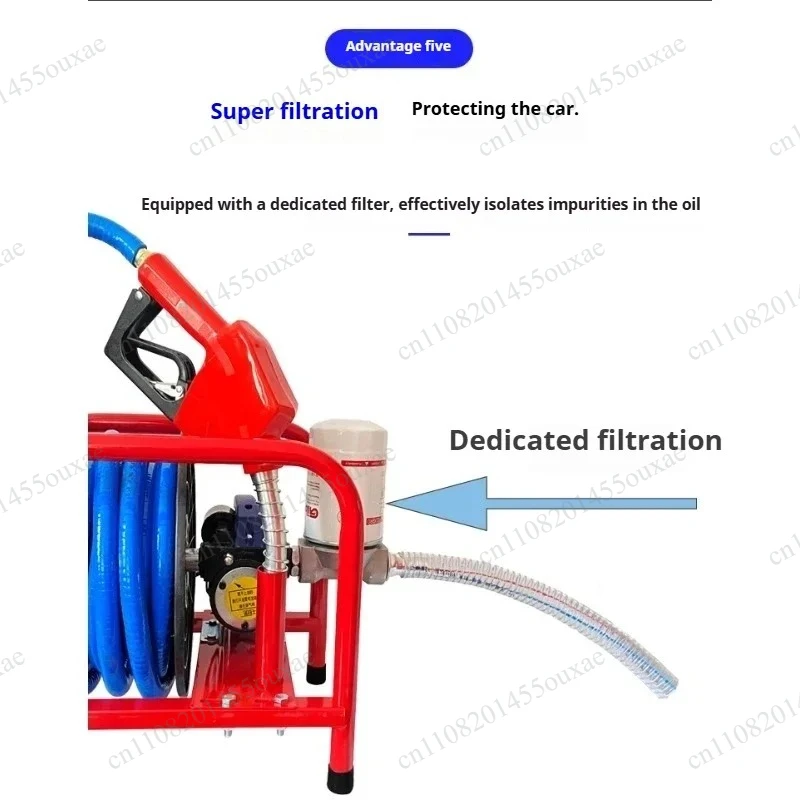 12V/24V/220V 380W High‑Power Self‑Priming Diesel Pump Metering Refueling Gun Fuel Transfer Machine