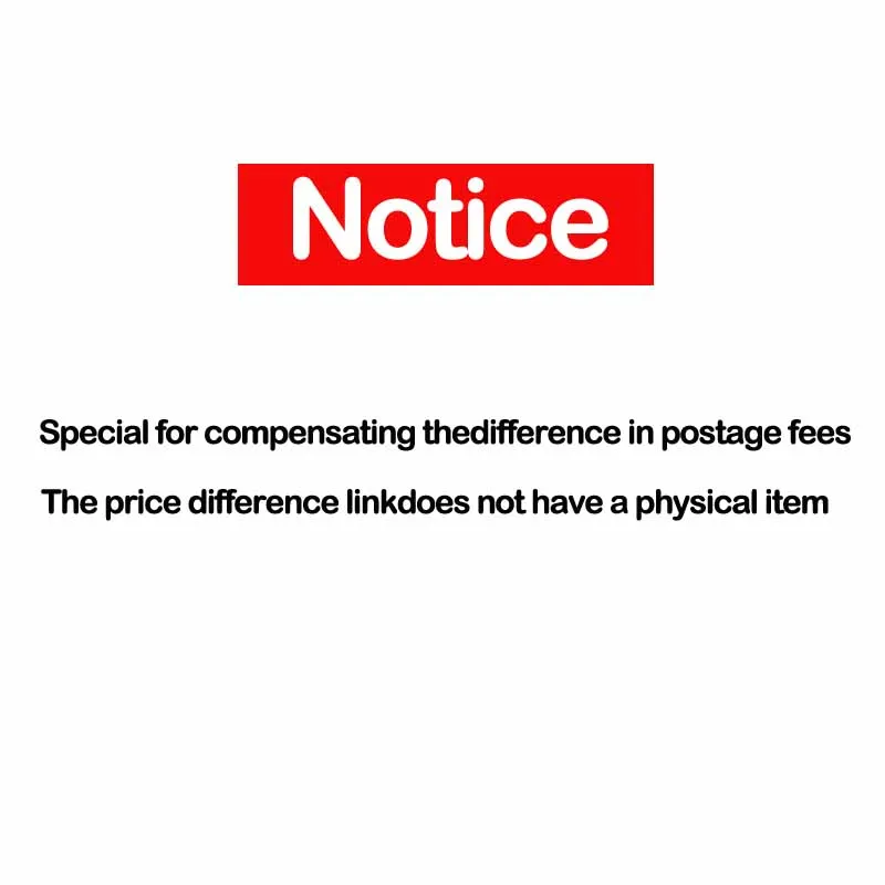 

For the postage（Used to pay for additional postage/price difference）