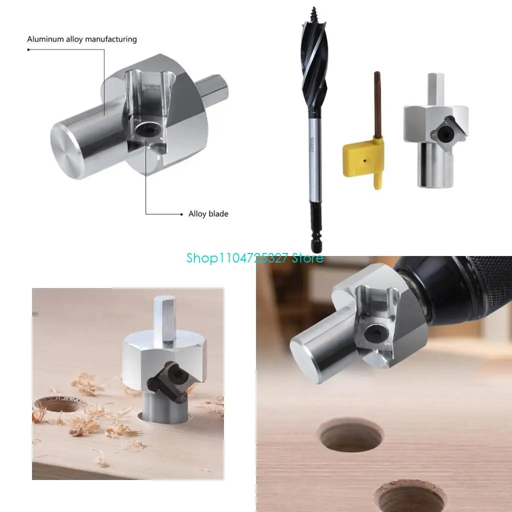 

D8KF Woodworking Chamfer Reamer Tool Workbenches Dog Hole Chamfer Reamer Tool Benches Dog Hole Chamfer Reamer Tool Polishing