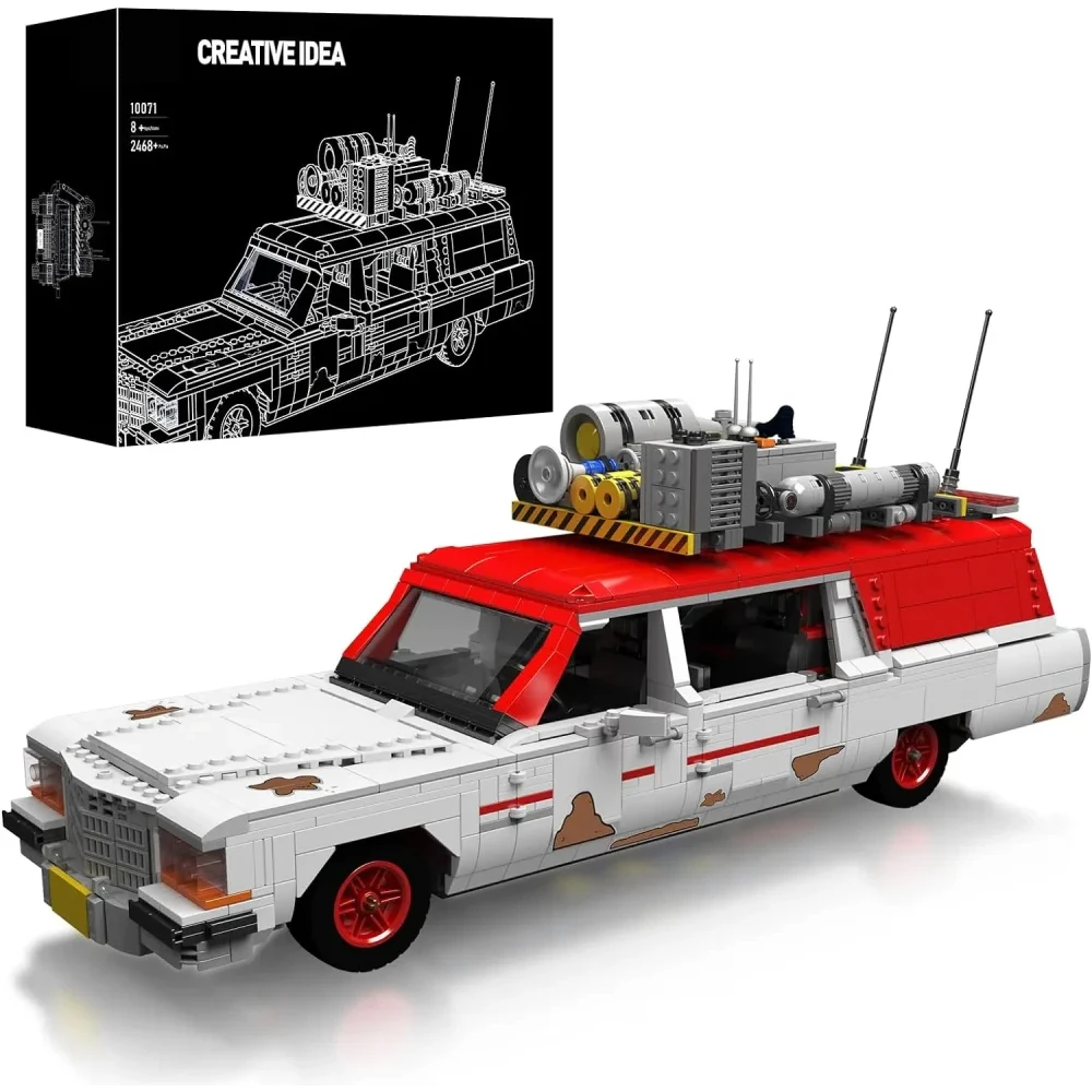 Car Model MOC Ghost Hunter Bus Ghostbusters Creative Expert Model 2468PCS Building Blocks Brick Toys for Children Kids Gift