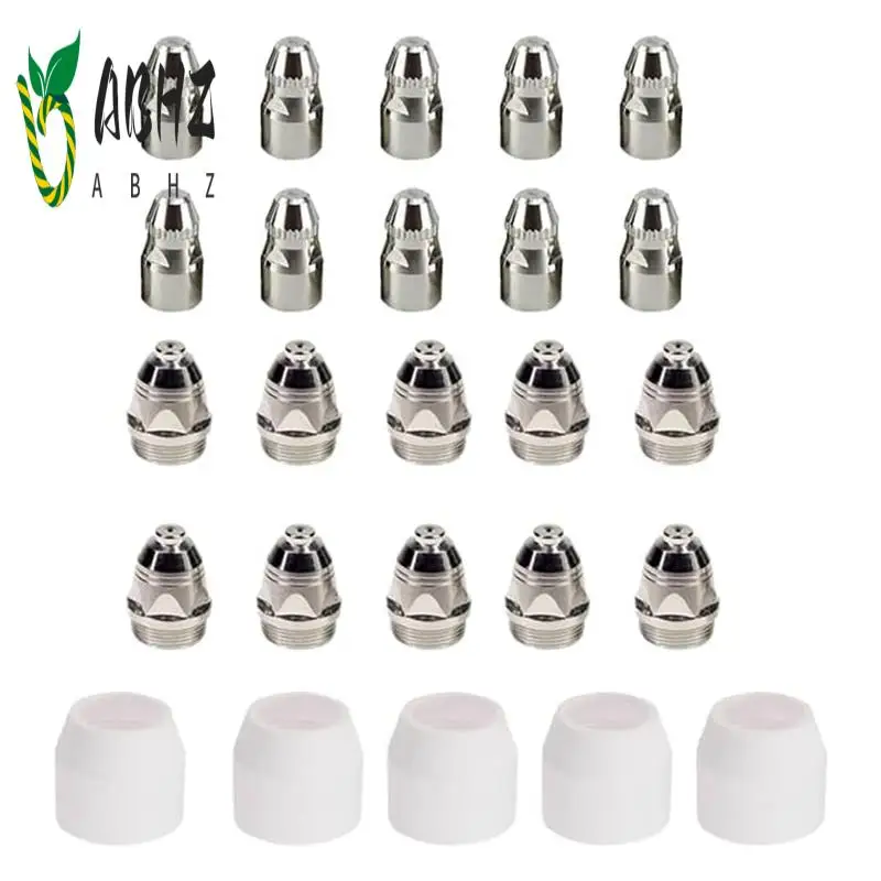 ABHZ-25PCS P80 المواد الاستهلاكية البلازما، P80 البلازما القاطع الشعلة أطقم أقطاب كهربائية نصائح الكؤوس #1