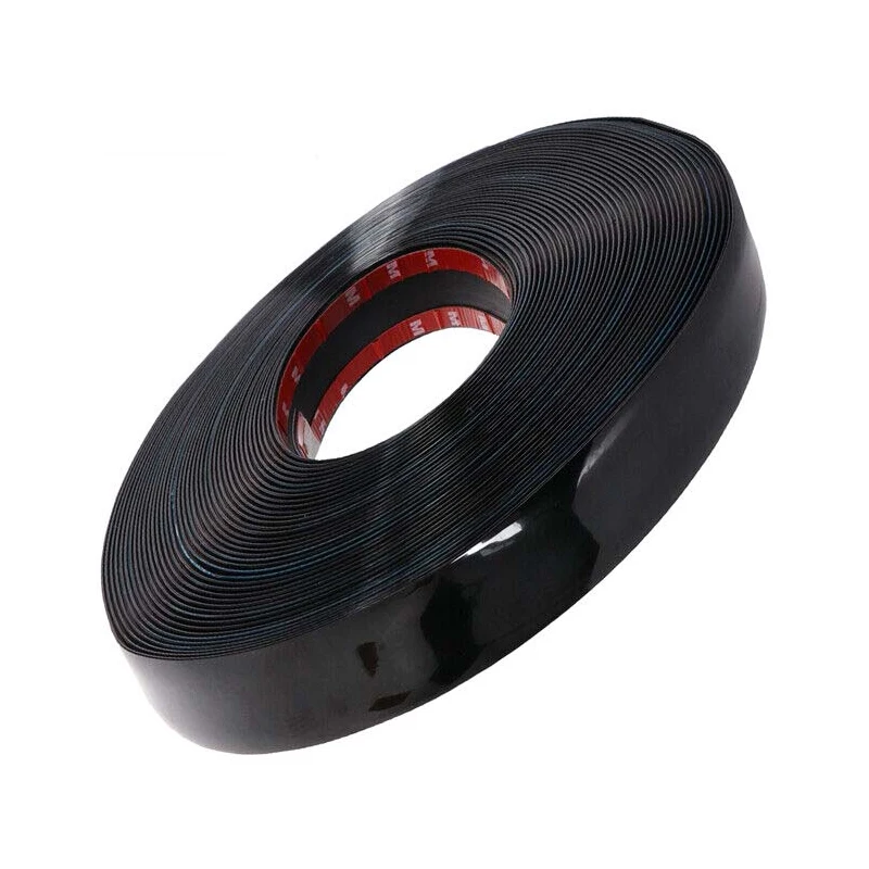 

16ft 30MM Universal Gloss Black Moulding Trim Car Body Protect Decoration Strip Side Roof Door