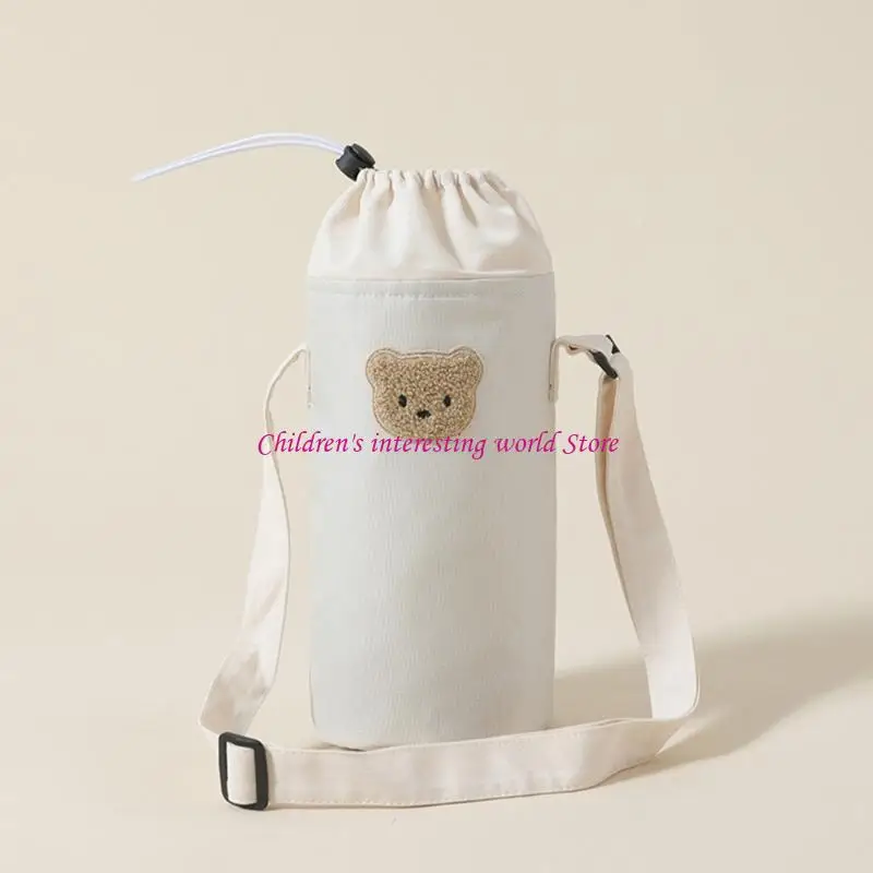

Portable Baby Bottle Bag For Easy Carrying Multifunctional Strollers Hanging Bag Portable Travel Carry Case Protector 425F