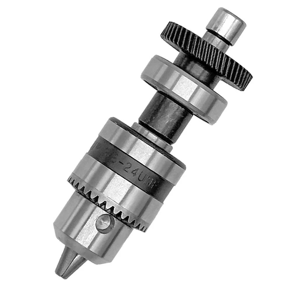 DIY Projects 6-Tooth Chuck Alloy Steel Chuck 101mm Length 47-Tooth Gear Design Compact Drill Chuck DIY Project Tool