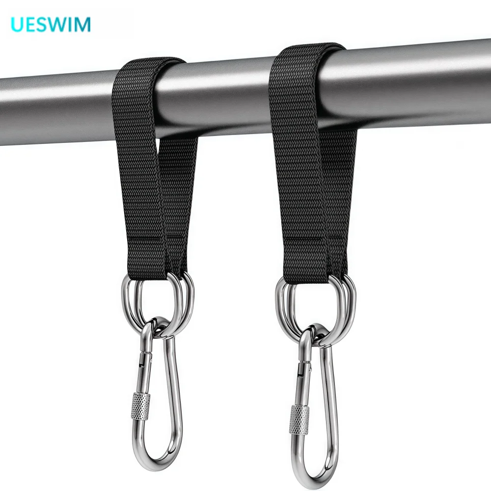 Heavy Duty Tree Swing Straps 200kg Capacity Hook Ring Hammock Punching Bag Swing Horizontal Bar Connecting Belt for Outdoor Fun