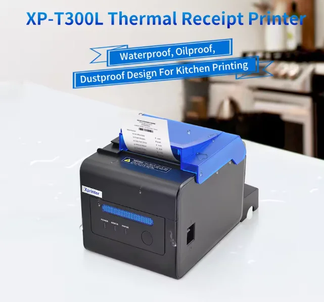 Xprinter XP-C300H 3inch/80mm Bill Receipt Printer With Led Light and Sound Alarm Restaurant Pos System Equipment Thermal Printer
