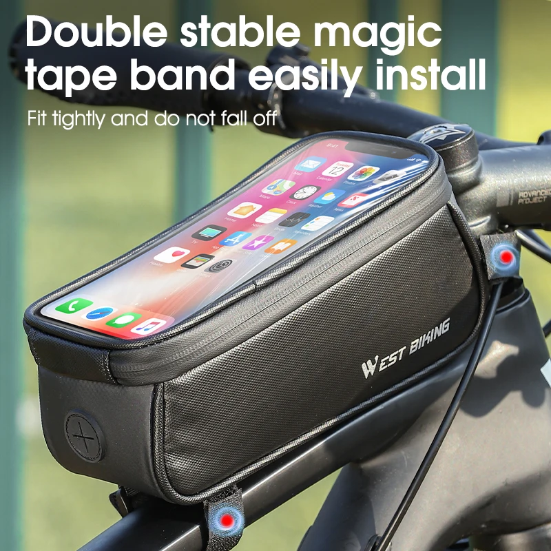 

Waterproof Bicycle Front Frame Bag 7 Inch Touch Screen Phone Holder Cycling Top Tube Bag for Road Bike MTB Accessories