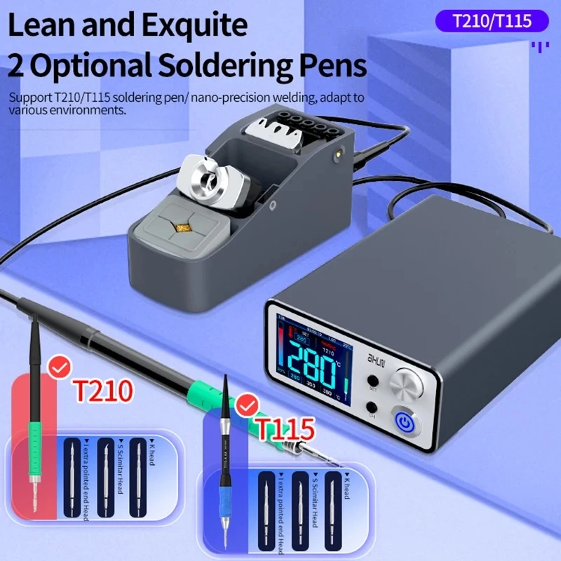 JCID AIXUN T3B Smart Soldering Station With T115/T210 Handle Welding Iron Tips Electric PCB Board SMD BGA Repair Platform