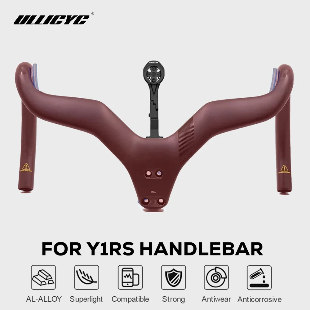 

For Y1RS CCY1 Integrated Handlebar ULLICYC Computer Mount Compatible With Gopro/GPS/Garmin/Bryton/Wahoo Aluminum Alloy