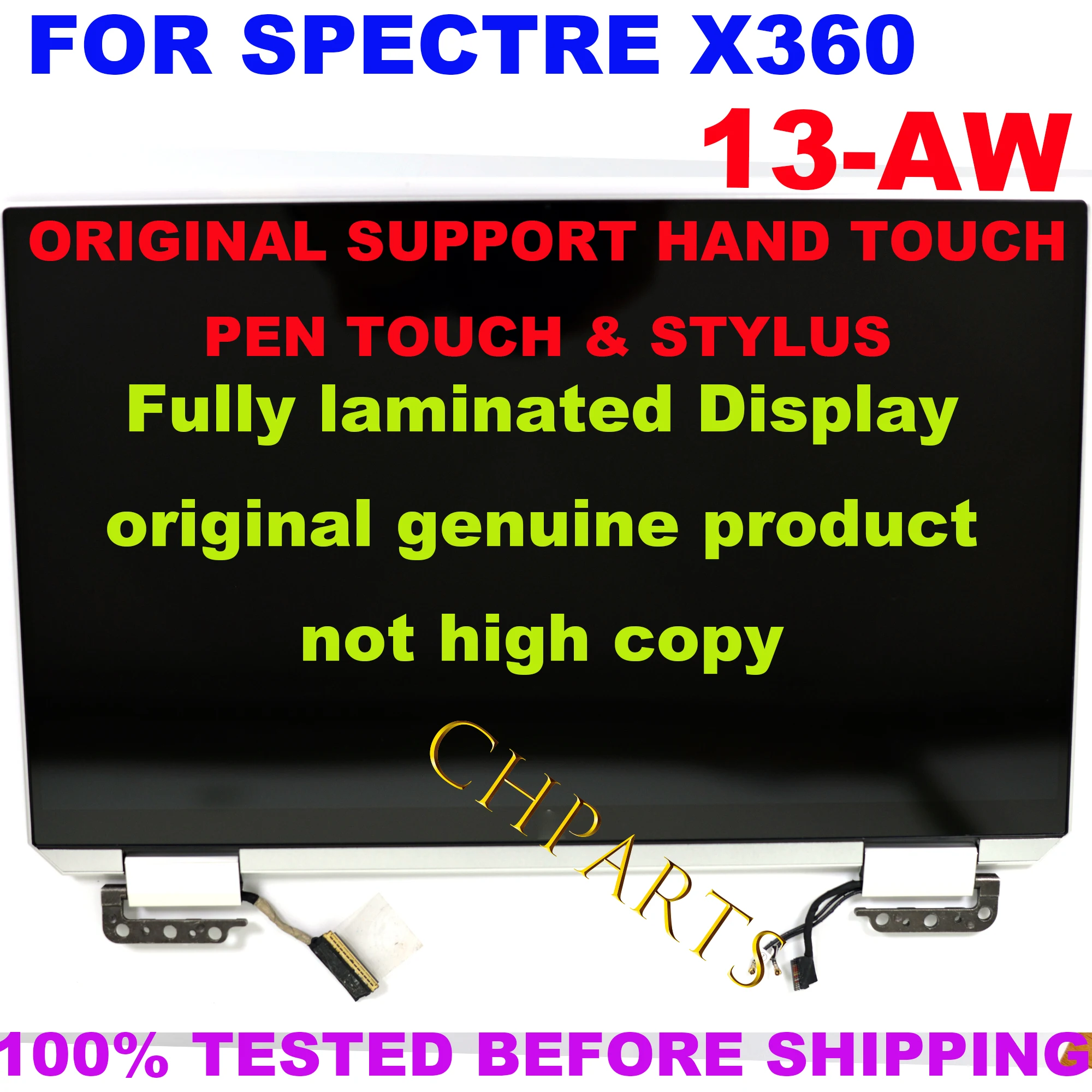 Imagem -05 - Lcd Touch Screen Montagem de Substituição Completa Fhd Uhd Oled para hp Spectre X360 13-aw Tpn-q225 133 L75192001 L72403-001