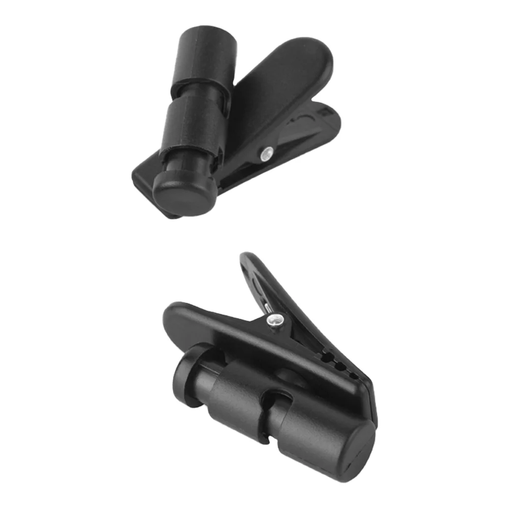 2 Pcs Headphone Cable Clip Headset Cord Clips ABS Earphone Holders Stand Wire Simple Microphones Clamps