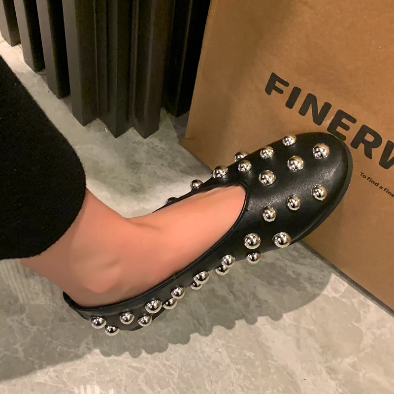 

Women Flats Loafers Shoes Leather Shallow Casual Shoes 2025 Spring Fashion Dress Sandals Trend Walking Cozy Brand Mujer Zapatos