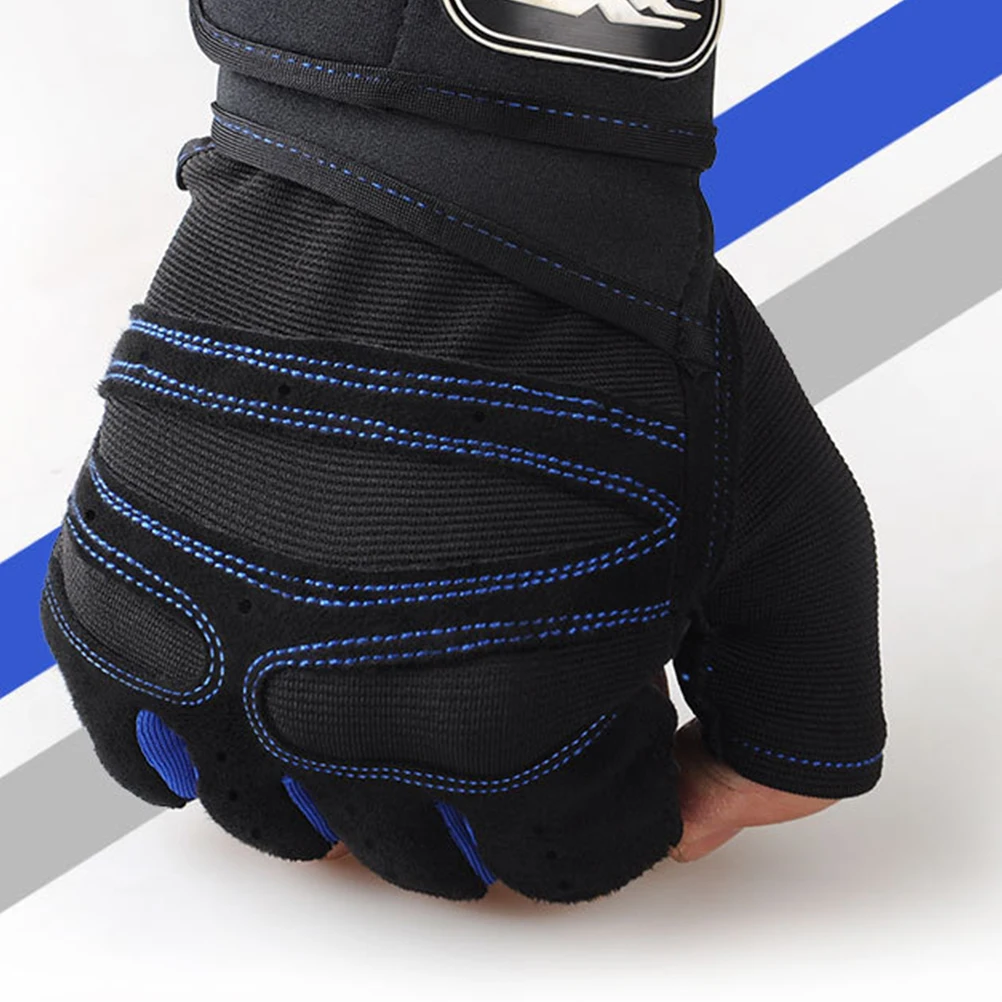

Sports Half Finger Gloves Fitness Riding Shock-absorbing Anti-slip Gym Driving Handball Boxing Training Workout Cloth Elastic
