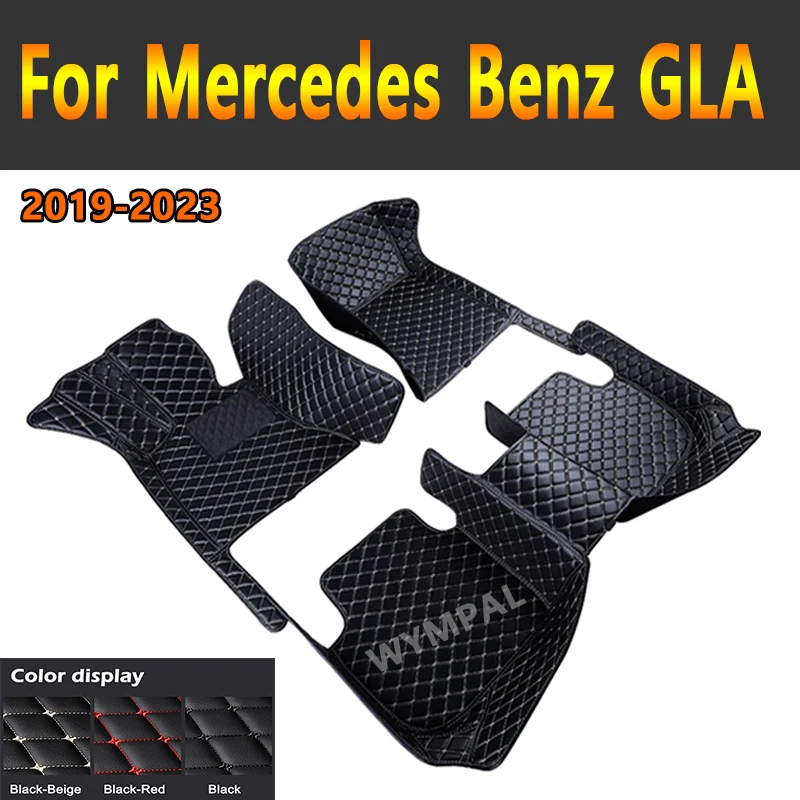 

Изготовленные на заказ 3D автомобильные коврики для Mercedes Benz GLA X156 H247 2019-2023 GLB 5-местные 7-местные аксессуары для интерьера из искусственной кожи