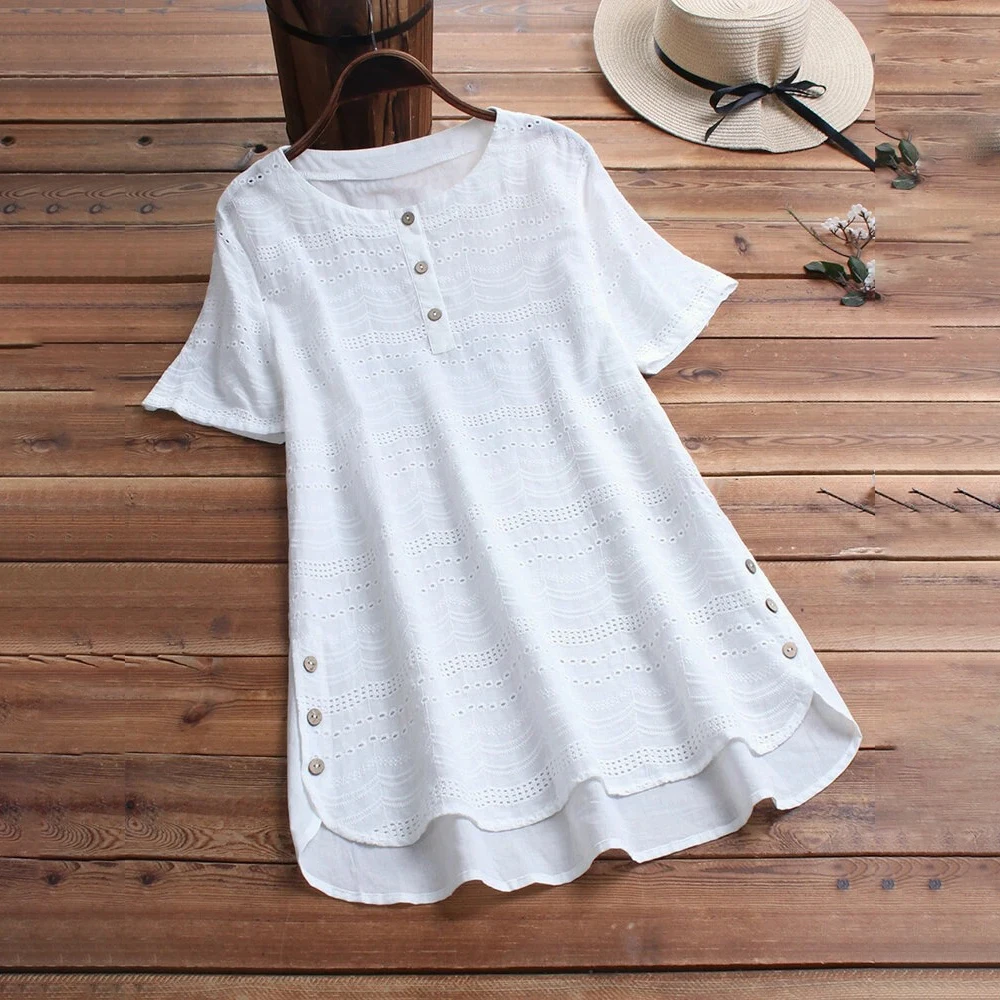 M XXXL Blouse Tops for Women Clothing 2024 Summer Loose Shirts Korean Casual Slim Short Sleeve T-shirt Tee Female Sexy Pullover