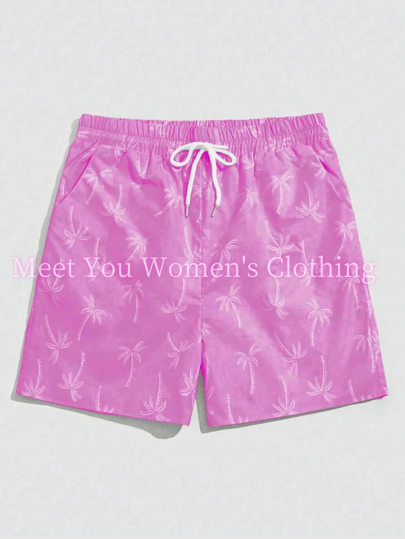 Women Summer Classic  Beach Short Pants Fashion coconut tree Print Women Gym Shorts Daily casual  Shorts women clothing
