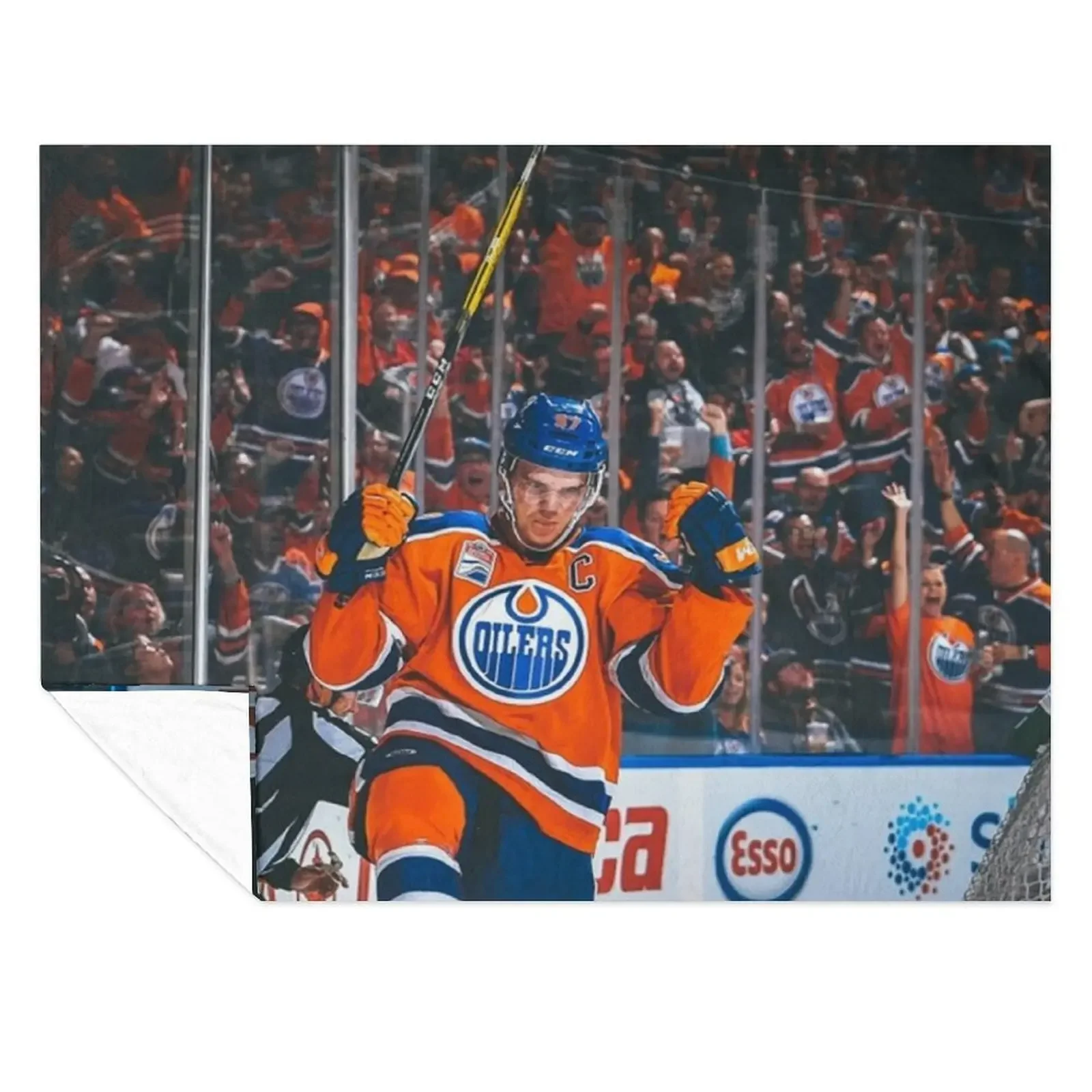 

Connor McDavid Throw Blanket sofa bed Blankets For Bed Bed linens cosplay anime Blankets