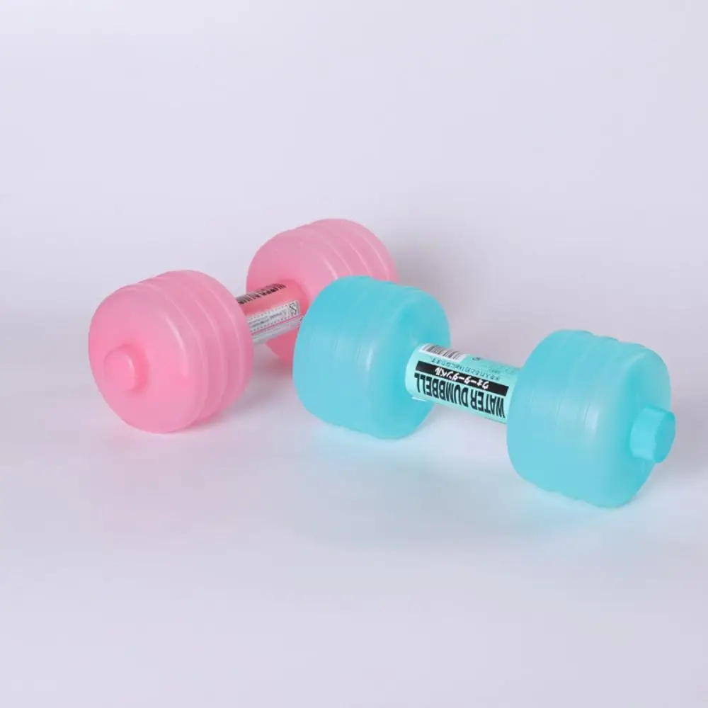 Max 1KG Dumbbell Water Cup Multifuntion Double Bottle Cap Water-filled Dumbbells Random Color Creative Fitness Water Bottle Gym