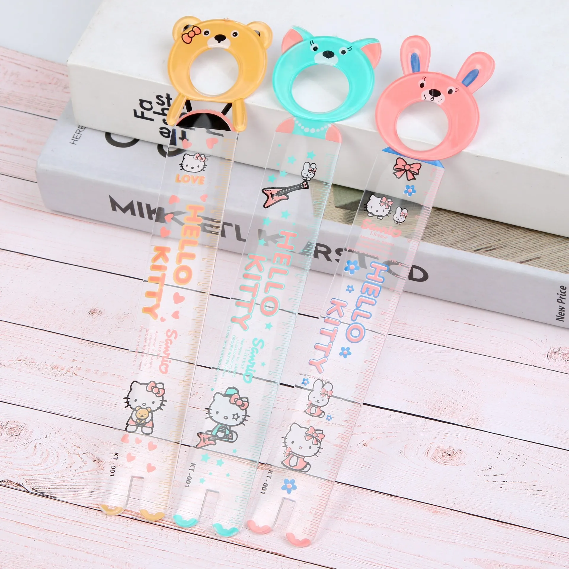 

1 Pc Magnifying Glass Ruler Paper Clip Creative Stationery Cartoon Ruler Korean Stationery School Accessories