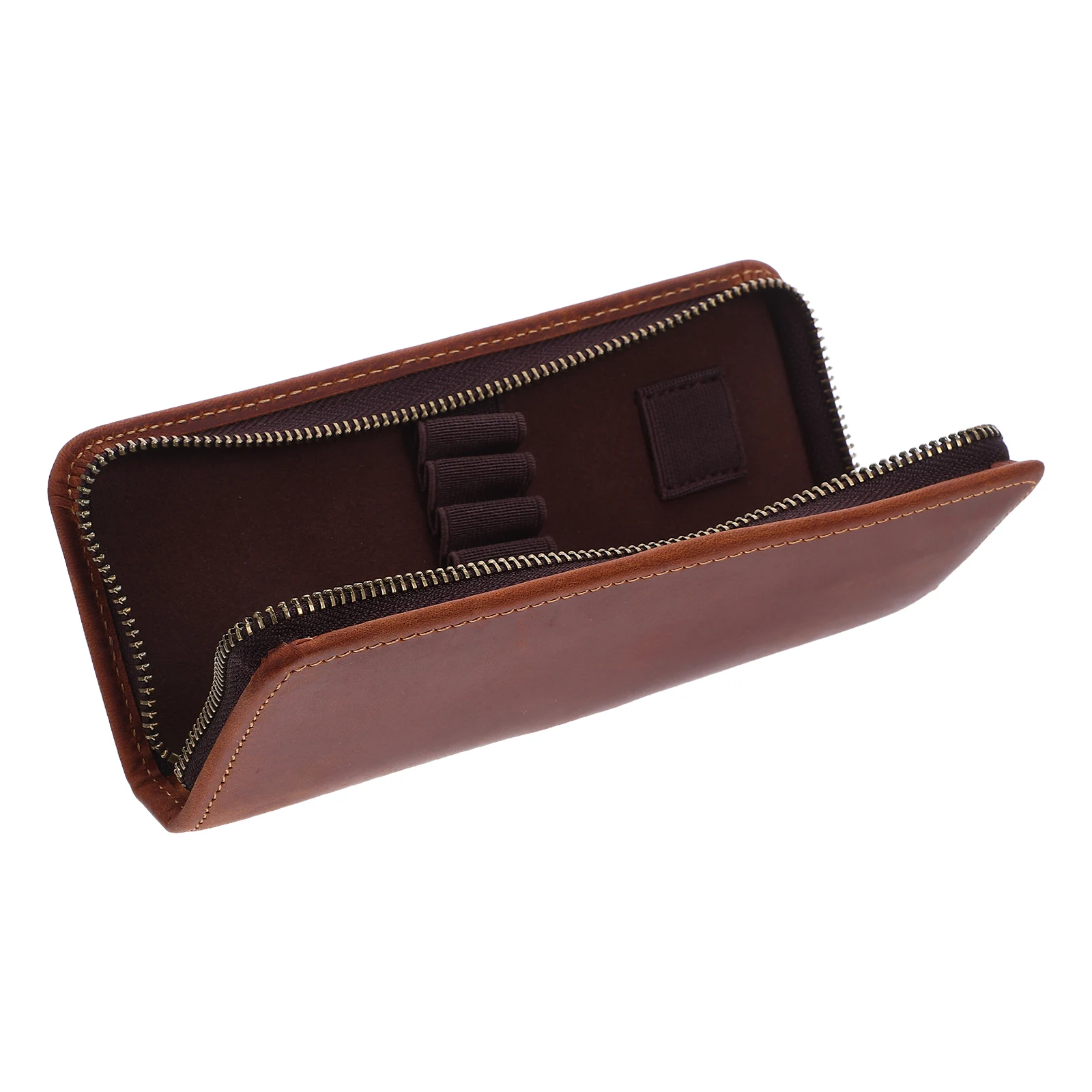 

Retro Pencil Bag Pouch Vintage Stationery Case Organizer Cowhide Holder