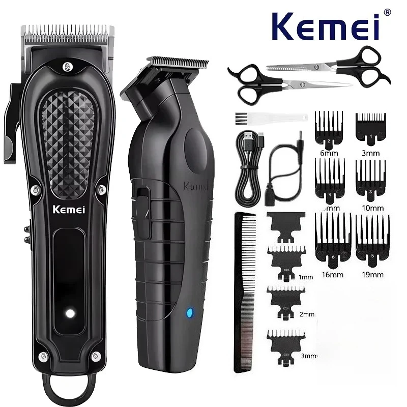 Kemei Professioneller Haarschneider für Männer KM-1071 KM-2299 Akku-Haarschneider Herren-Bartschneider Elektrischer Haarschnitt Beauty Kit
