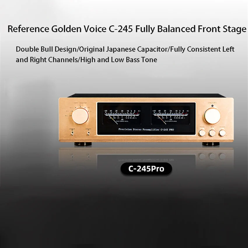 

C-245PRO: Реплика золотой схемы усилителя звука, полностью симметричный, Hi-Fi класса А, с усилителем высоких и низких частот, предусилитель.