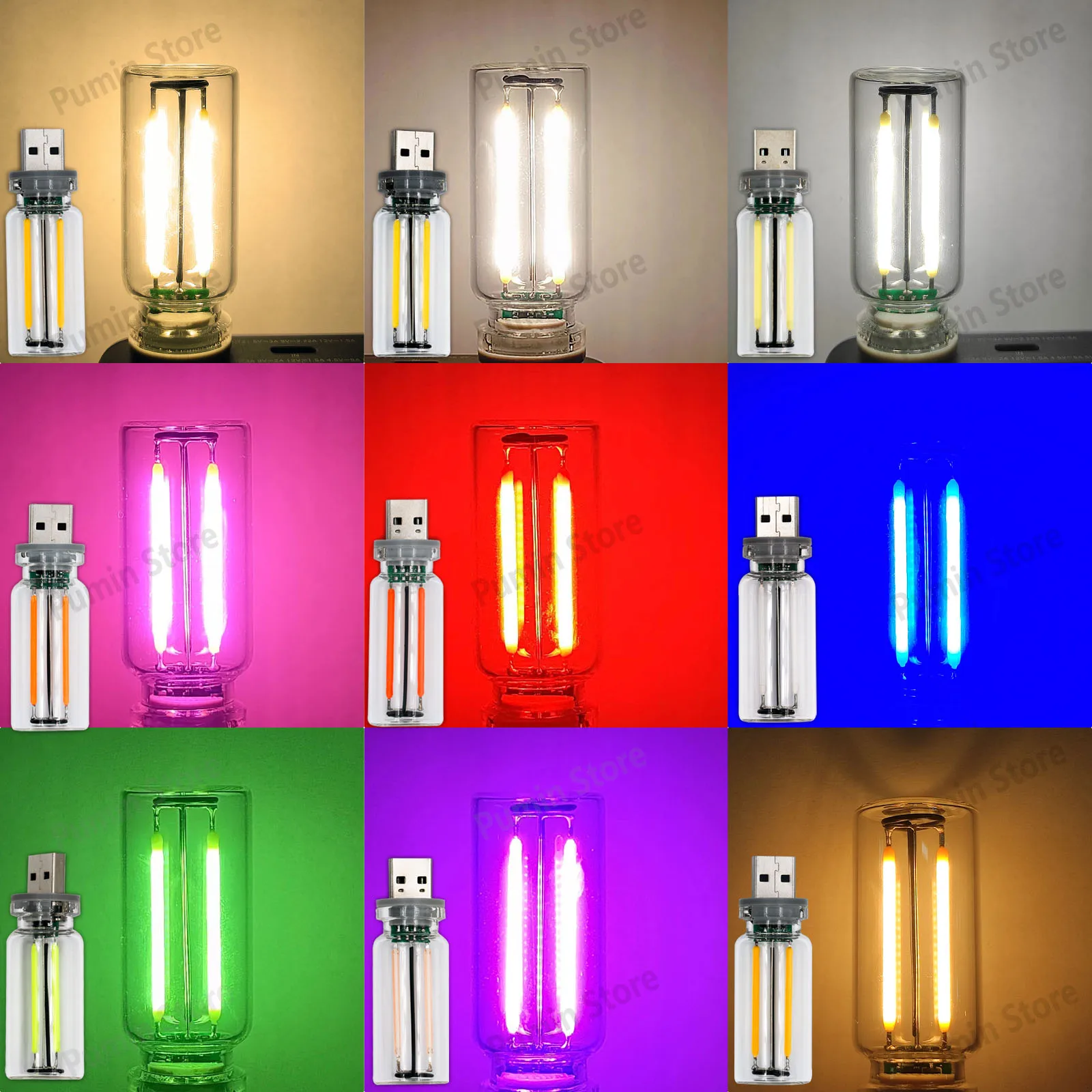 USB led light DC5V Touch Dimming Night Light Bead Bulb Light Source Portable lighting Plug and Play Night Ligh Atmosphere Light