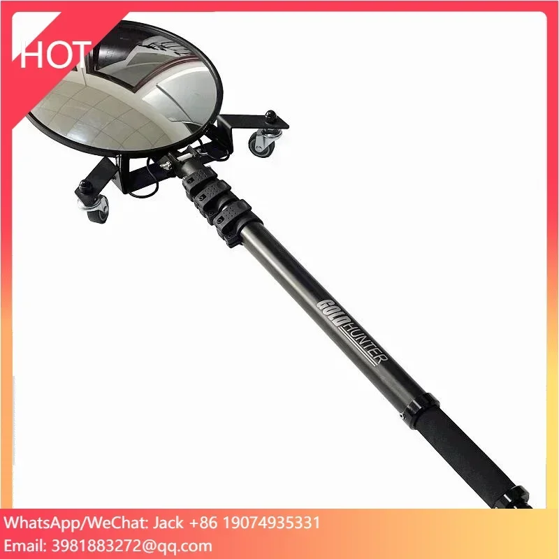 Gold Hunter MK Led Lighted Stainless Steel Telescoping Inspection Mirror Under Vehicle Inspection Mirror