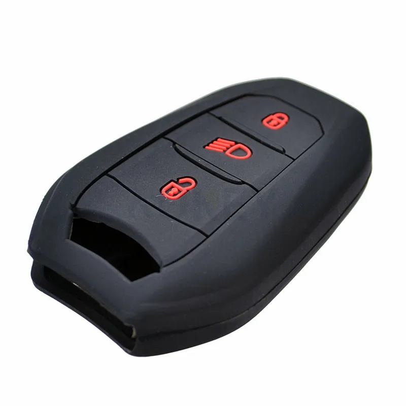 Silicone Remote Key Case For Peugeot 208 308 508 3008 5008 for Citroen C4 DS3 DS5 DS6 Fob Skin Cover 3 Button