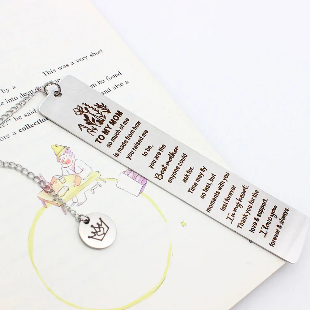 

Stainless Steel Bookmark Metal Bookmarks for Women Teens Decorative Gift Mom Readers Plant Design Unique Book Lover