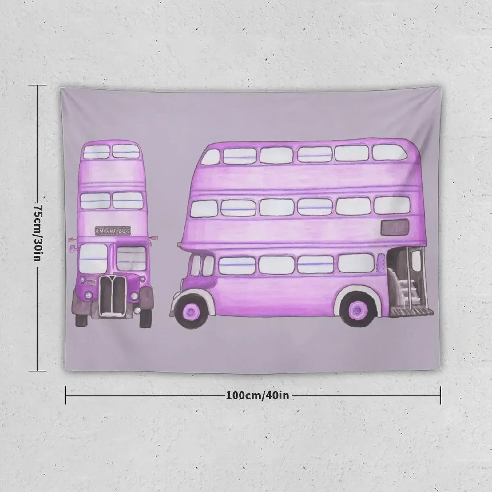 Big Purple Bus Tapestry Decoration Bedroom Room Ornaments Tapestry