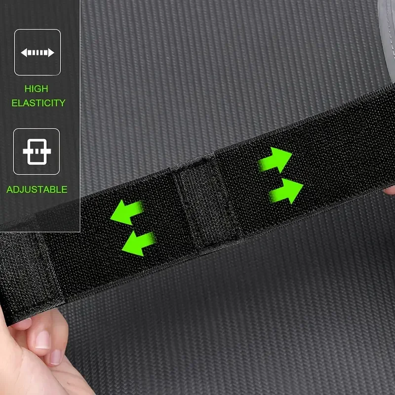 Brazalete para teléfono con banda elástica ajustable, brazalete deportivo de tela impermeable para caminar, senderismo, ciclismo con auriculares