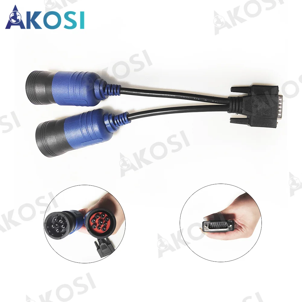 

6- and 9-pin Y cable for NEXIQ USB Link 125032 Diesel Truck Diagnose Scanner PN 405048 Adapter cable