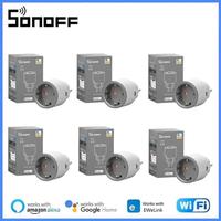 SONOFF S60 EU/UK iPlug Wi-Fi Smart Socket Overload Protection Timer Smart Scene Remote Control via eWeLink Alexa Google IFTTT