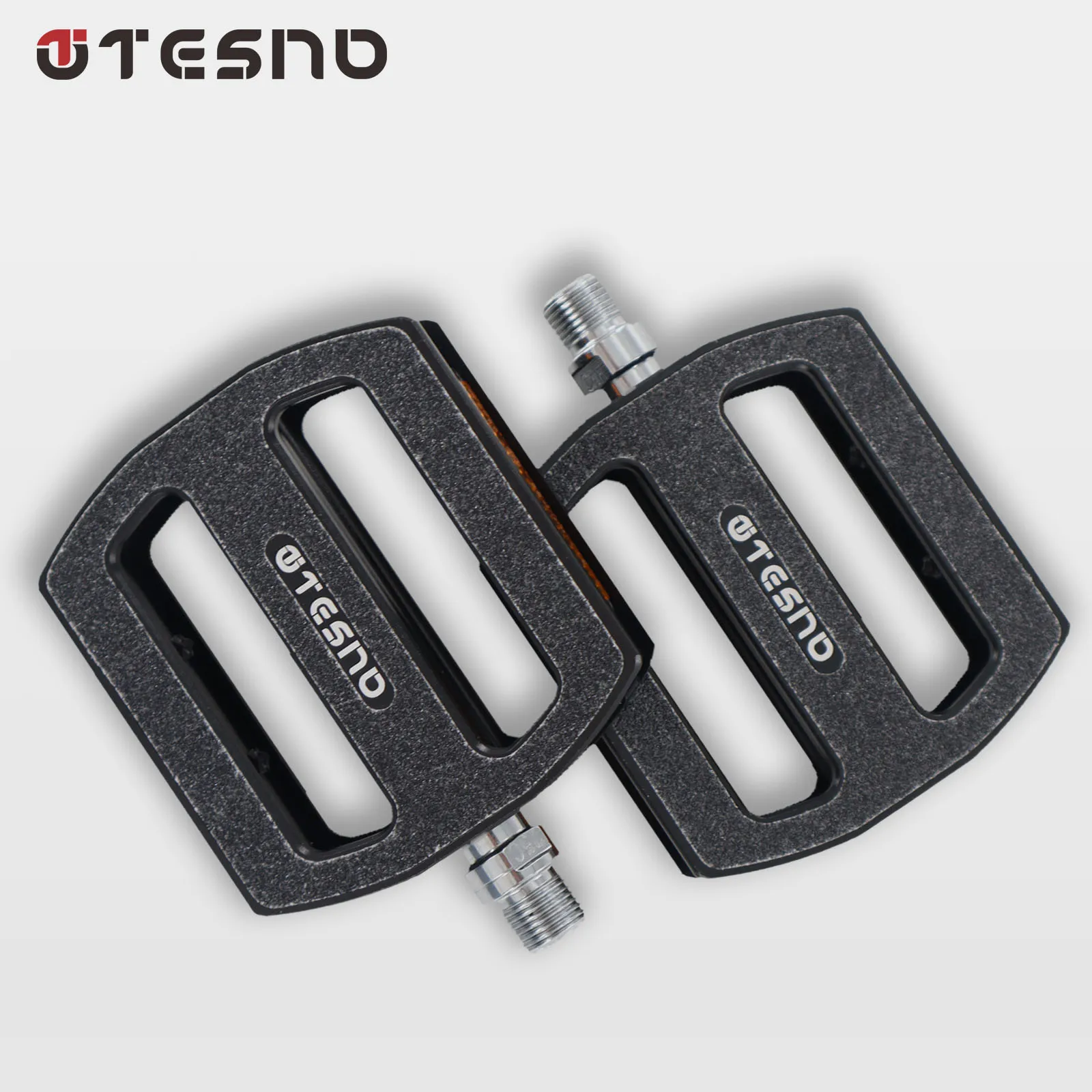 

TESNO MTB велосипедные педали из алюминиевого сплава, противоскользящие педали с резьбой 14 мм, универсальные велосипедные педали для велосипедных аксессуаров