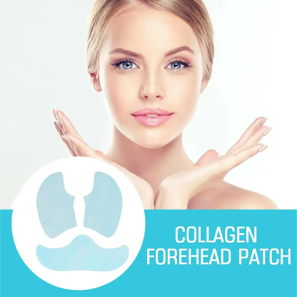 Kollagen Film Papier lösliche Gesichts maske Gesicht Haut Wange Aufkleber Stirn Patch Lächeln Linien Patches Anti-Aging-Falten entferner