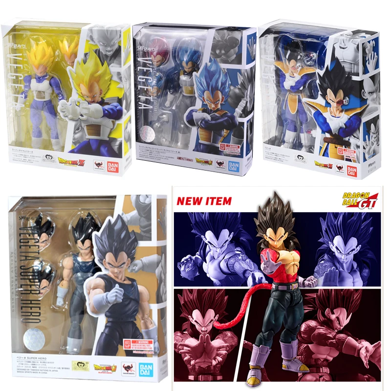 

all types original Bandai SHFiguarts shf dragon ball Super saiyan god Vegeta action figure collection Anime model kids toys gift