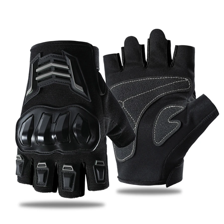 Halbfinger-Herrenhandschuhe Outdoor F Schutzhandschuhe Sportliche Abriebfeste Motorrad- und Fahrradhandschuhe – Detail 9